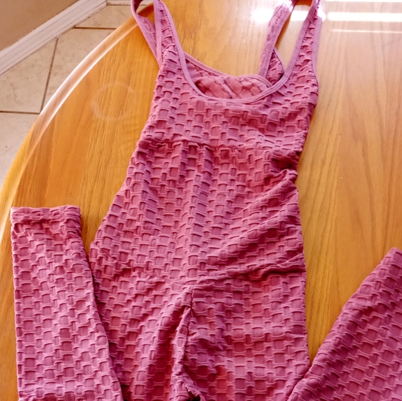 Jumpsuit from shein. Pink Blush. Size L/XL - Picture 4 of 7